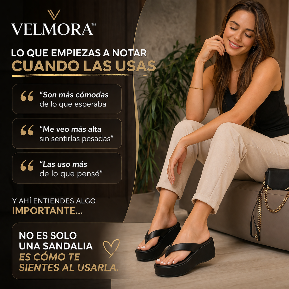 VELMORA™ | Altura que se siente, estilo que se nota.