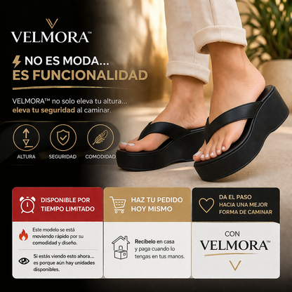 VELMORA™ | Altura que se siente, estilo que se nota.