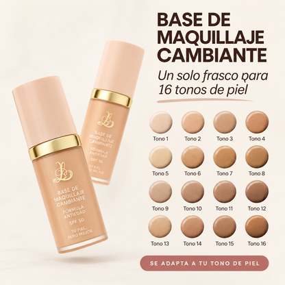 Legacare® | La Base Cambiante 4 en 1 que se Adapta a tu Tono y Hace que la Piel Madura se Vea Años Más Joven