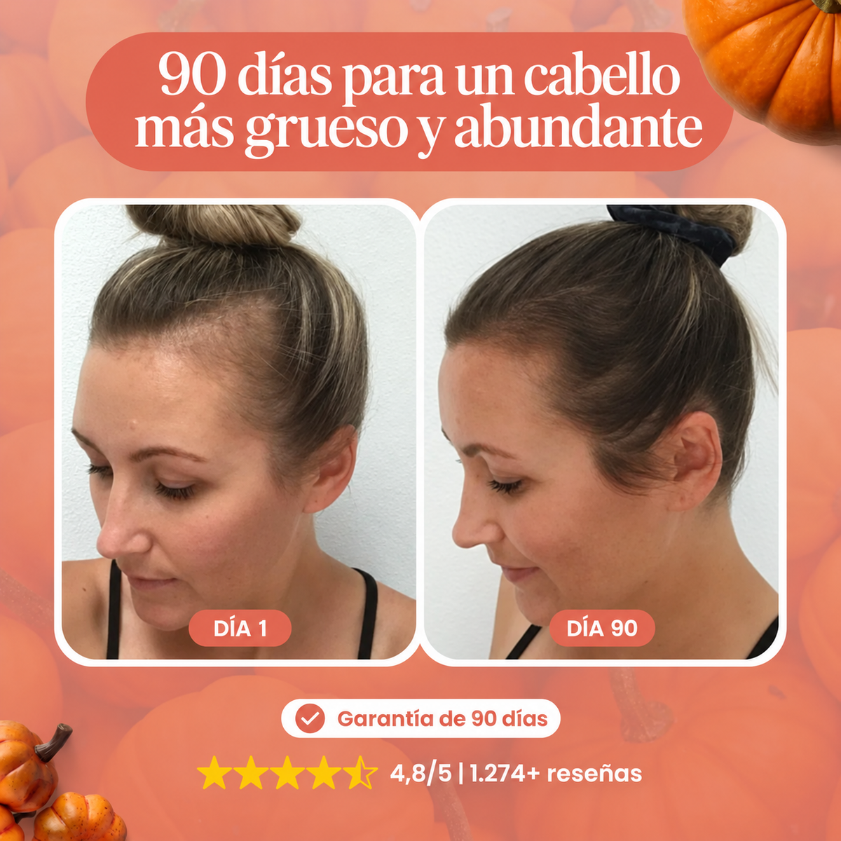 Pumpkin Seed Oil Softgels - Menos caída en 26 días o menos