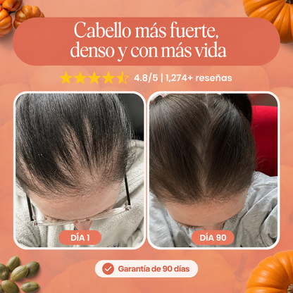Pumpkin Seed Oil Softgels - Menos caída en 26 días o menos