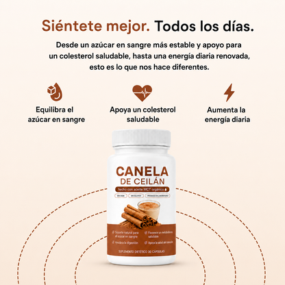 Canela de Ceilán | ¿Azúcar Alta y Presión Inestable?