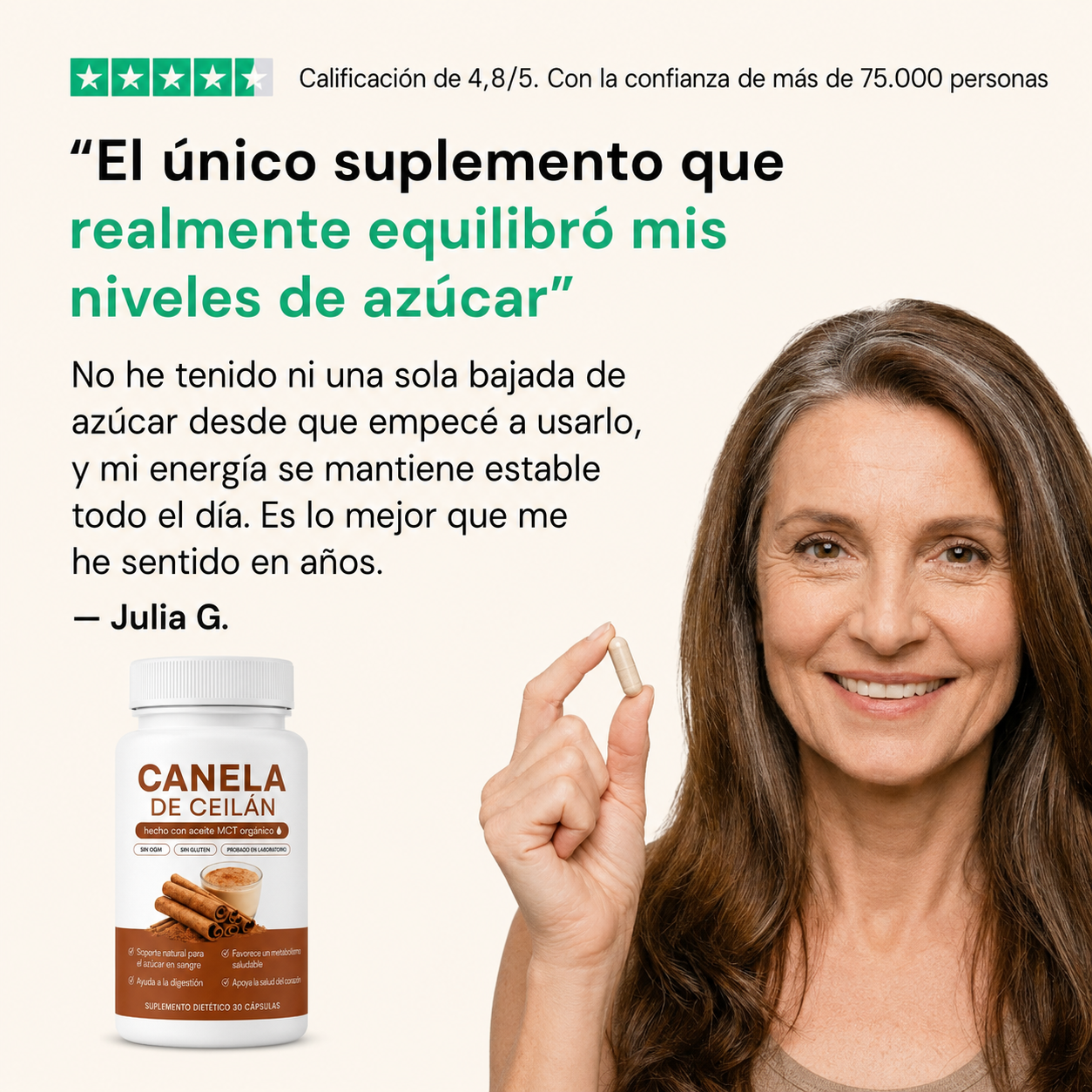 Canela de Ceilán | ¿Azúcar Alta y Presión Inestable?